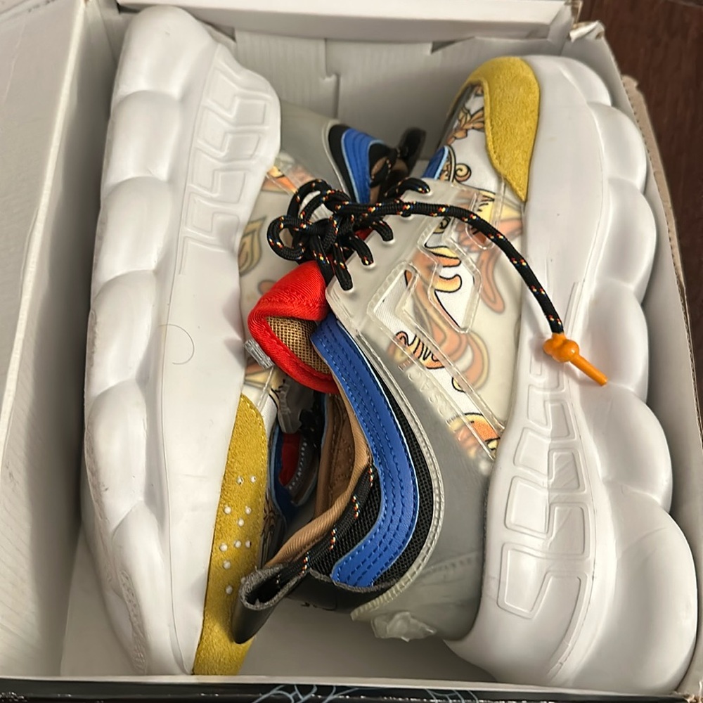 Versace chain reaction sneakers
